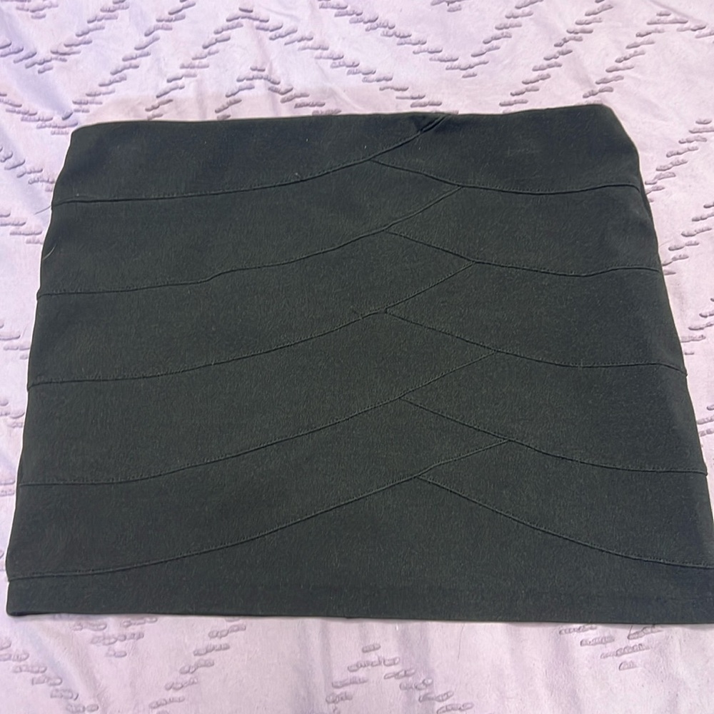 Black mini skirt